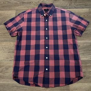 J Crew Slim Fit Short Sleeve Button Down.